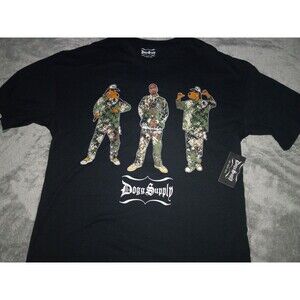 Dogg Supply by Snoop Dogg T-Shirt XL Men's Black SS Tshirt Logo Crew Neck